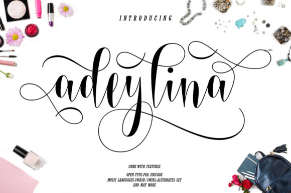 Adeylina: A Romantic Script Font for Digital Branding