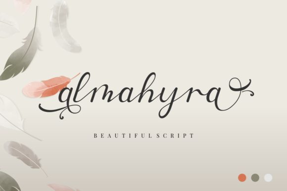 Almahyra Script Font for Handmade Labels & Invitations
