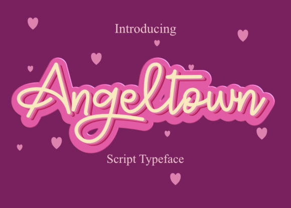 Angeltown: A Friendly Handwritten Font for Warm Brand Identities