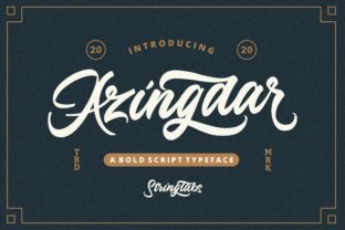 Azingdar: A Script Font That Elevates Your Brand’s Visual Story
