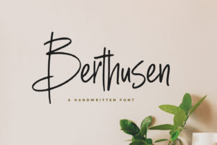 Berthusen: A Handwritten Script Font That Sells