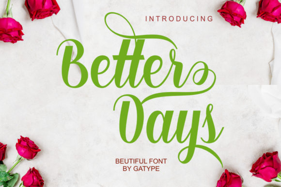 Better Days Font for Web Designers