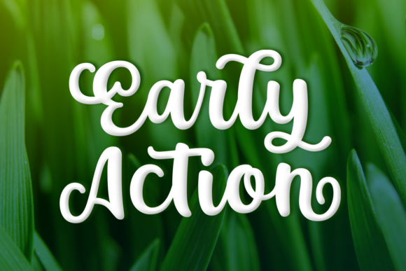 Early Action: A Handwritten Font That Elevates Digital Branding
