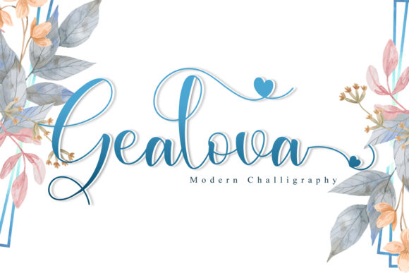 Gealova: A Delicate Handwritten Font That Feels Like a Signature