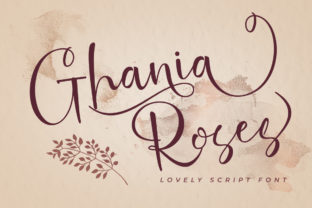 Ghania Roses: A Sweet Script Font for Digital Branding
