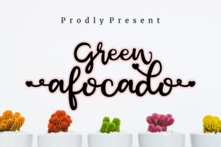 Green Afocado: A Font That Breathes Life Into Your Creations