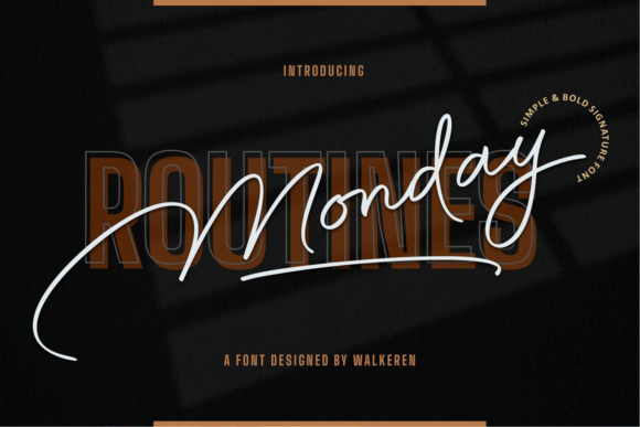 Monday Routines: A Premium Script Font for Scroll-Stopping Brand Content