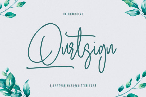 Qurtsign: A Sweet, Soft Script Font for Digital Branding