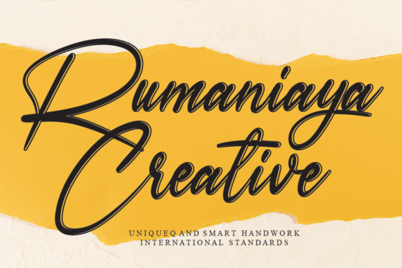 Rumaniaya: A Handwritten Font That Feels Like Real Ink
