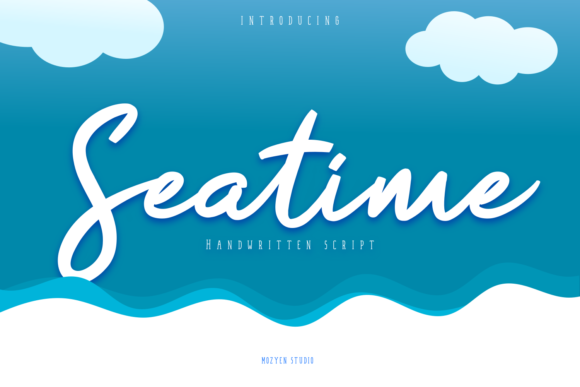 Seatime: A Dainty, Joyful Handwritten Font for Real Branding