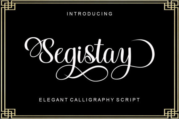 Segistay: A Timeless Script Font for Handmade Brands