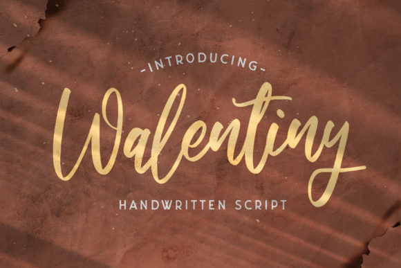 Walentiny: A Handwritten Script Font with Editorial Warmth